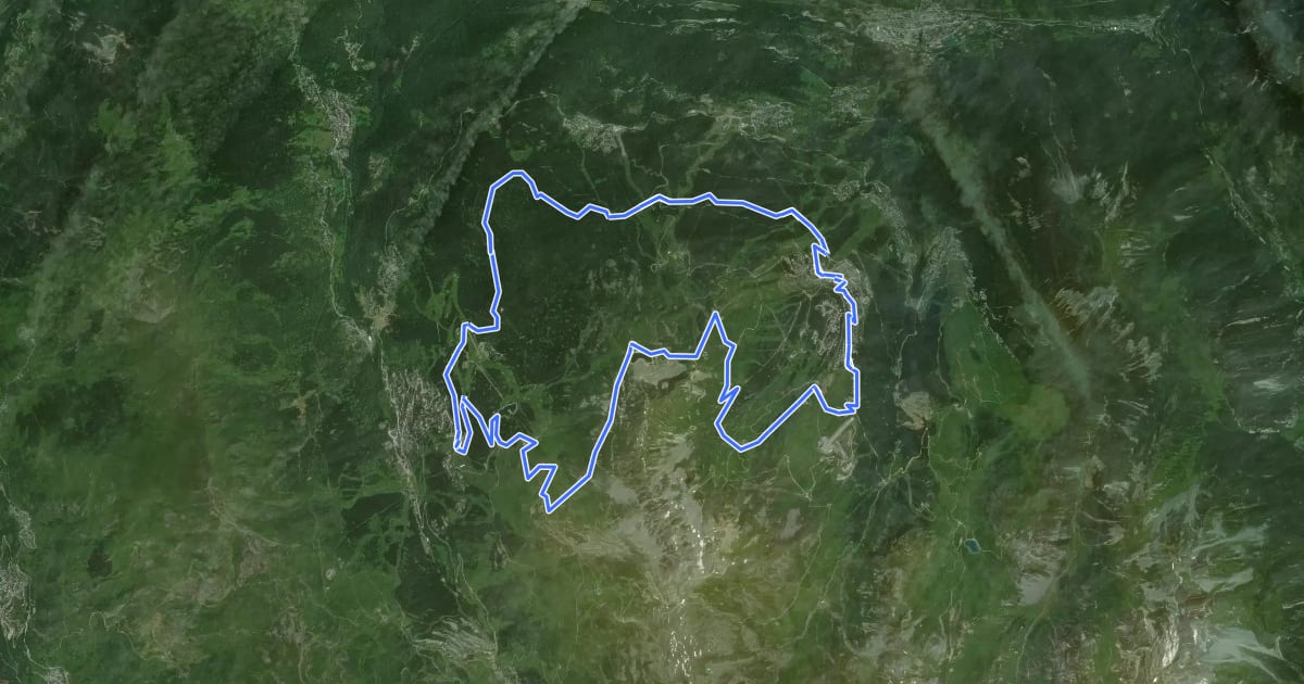 Маршрут Col de la Loze на спутниковом снимке