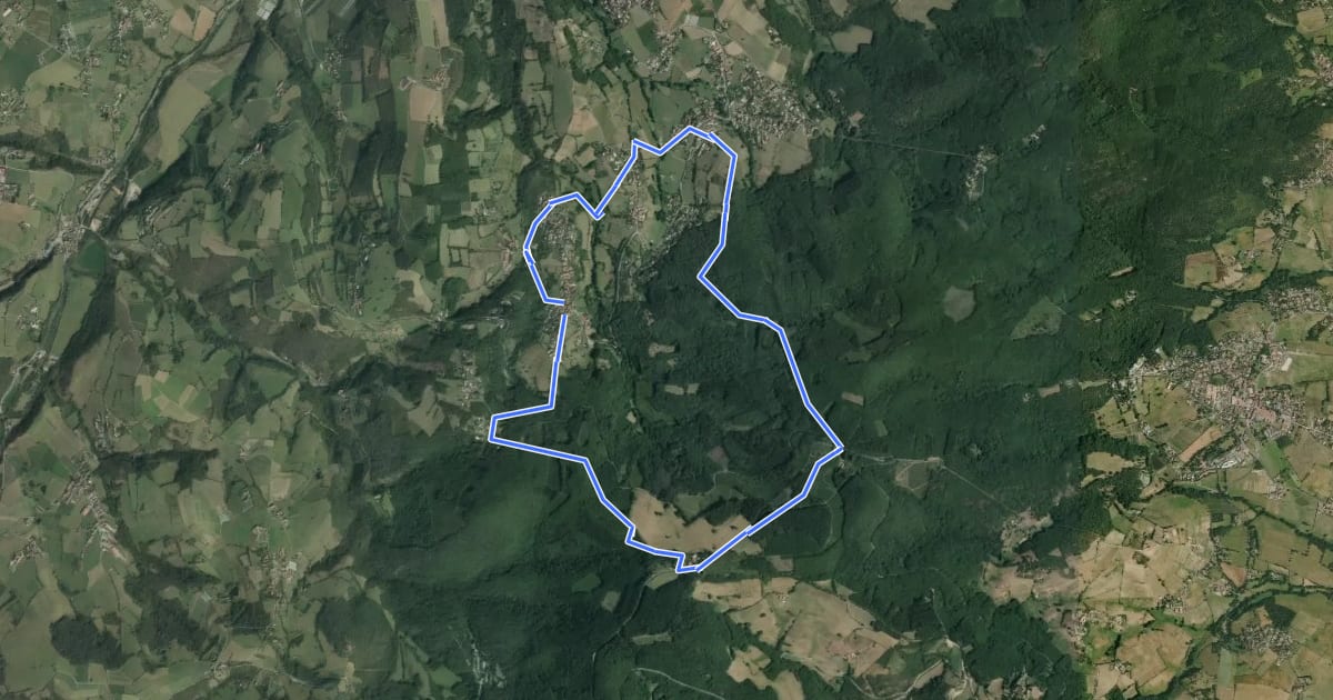 Маршрут Col de la Luère на спутниковом снимке