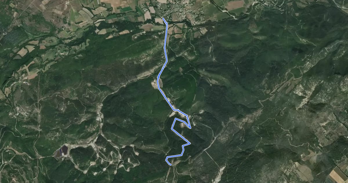 Маршрут Col de la Mort d'Imbert (591 m) depuis Dauphin на спутниковом снимке