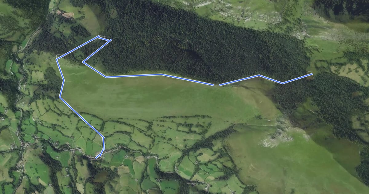 Маршрут Col de Laünde asp07 на спутниковом снимке