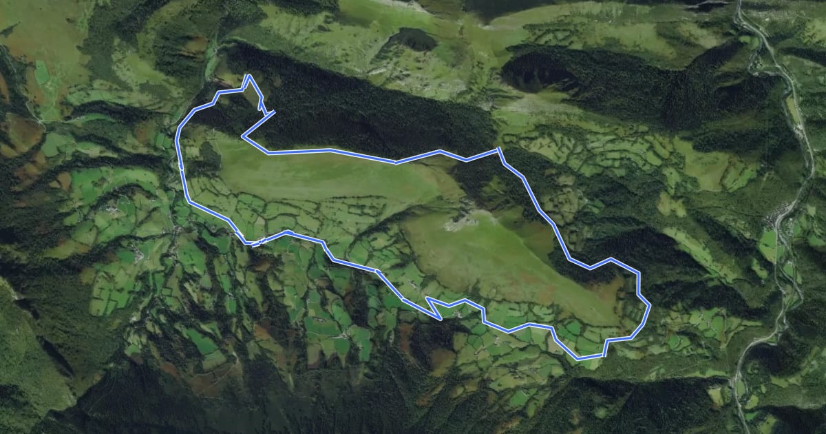 Маршрут Col de Laünde VTT asp08 на спутниковом снимке