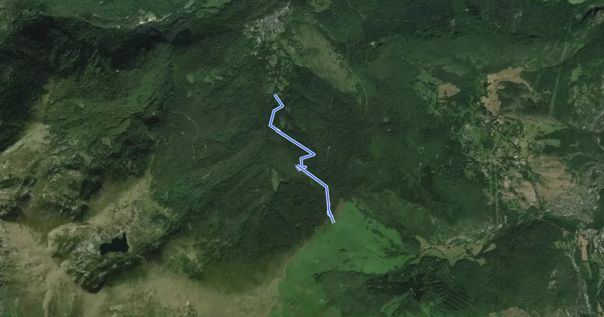 Маршрут Col de Lastris на спутниковом снимке