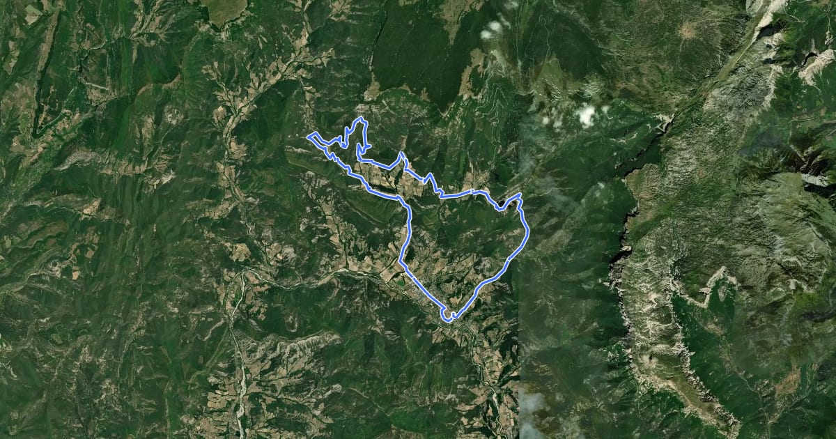 Маршрут Col de Marignac на спутниковом снимке