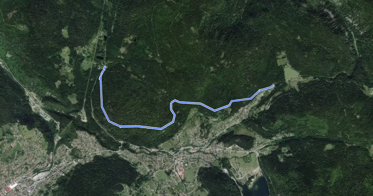 Маршрут Col de Martimpré на спутниковом снимке