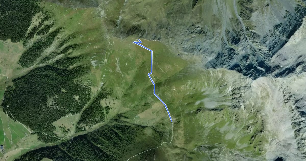 Маршрут Col de Mille-Erra d'en Haut на спутниковом снимке