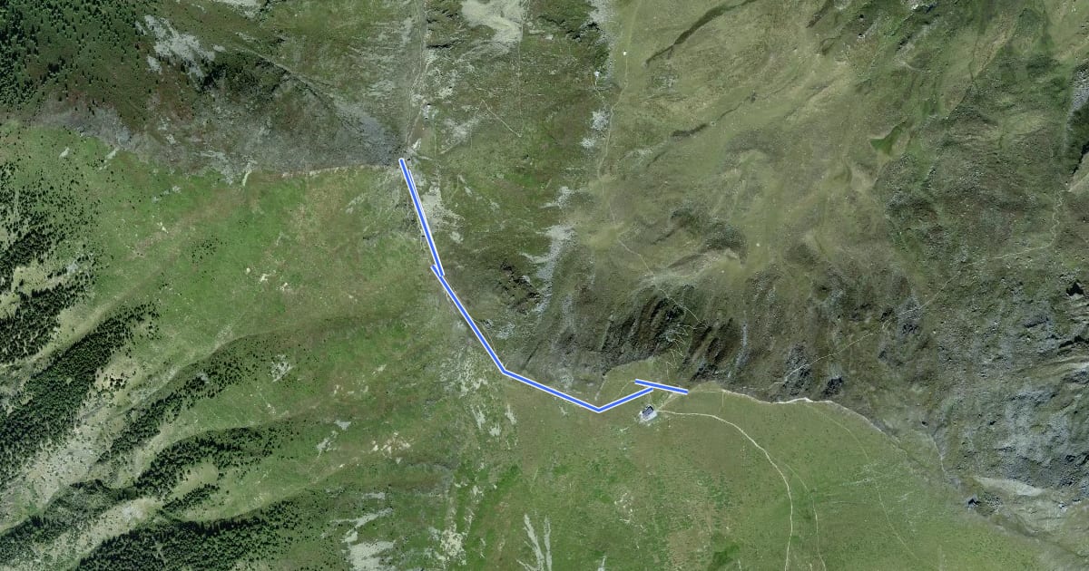Маршрут Col de Mille > Mont Brûlé на спутниковом снимке