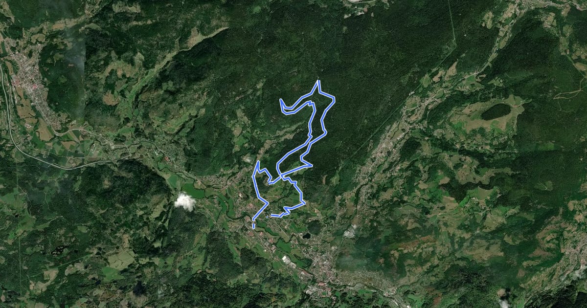Маршрут Col de Morbieux на спутниковом снимке