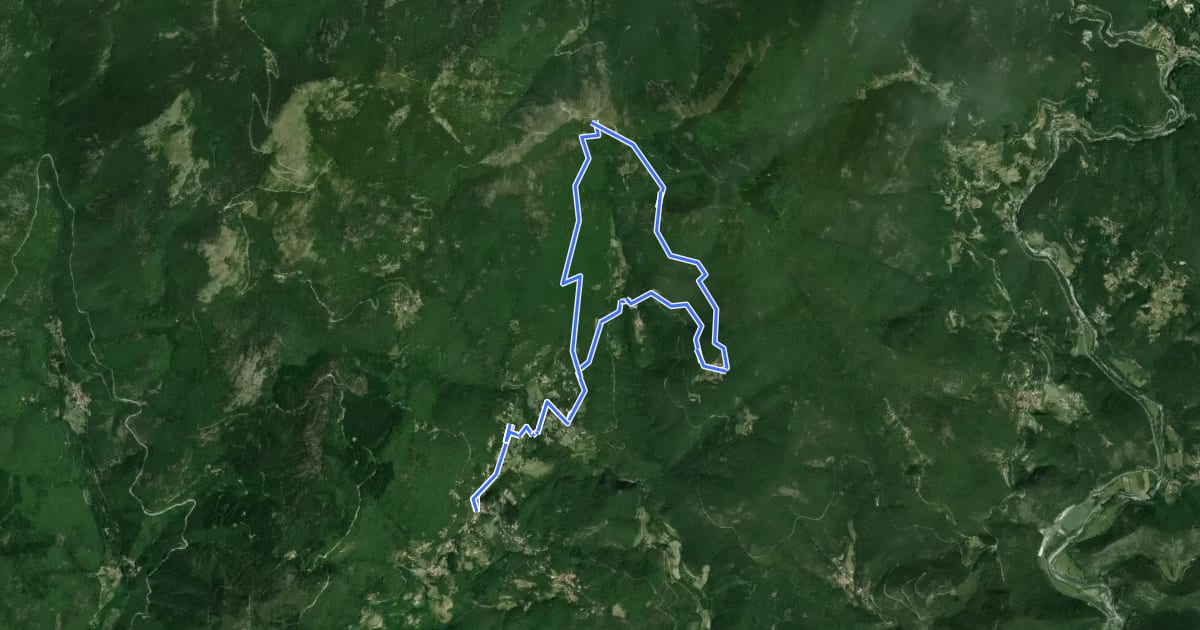 Маршрут Col de Peyrefiche на спутниковом снимке