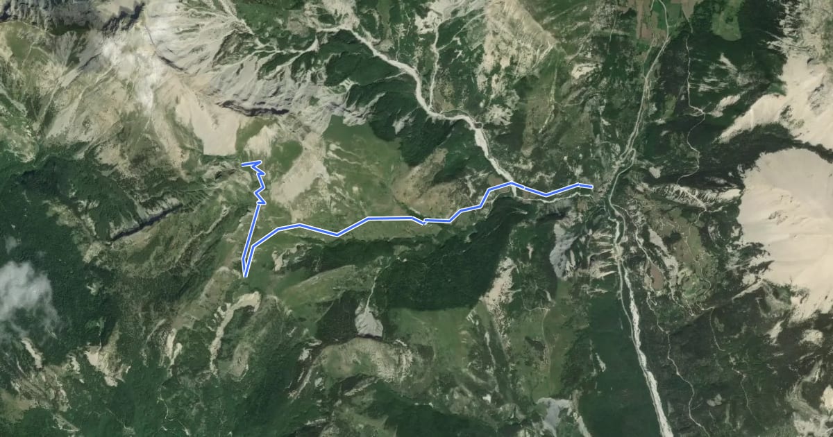 Маршрут Col de Plate Contier на спутниковом снимке