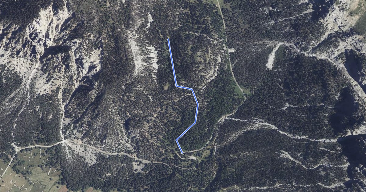 Маршрут Col de Saint-Hippolyte - ? на спутниковом снимке