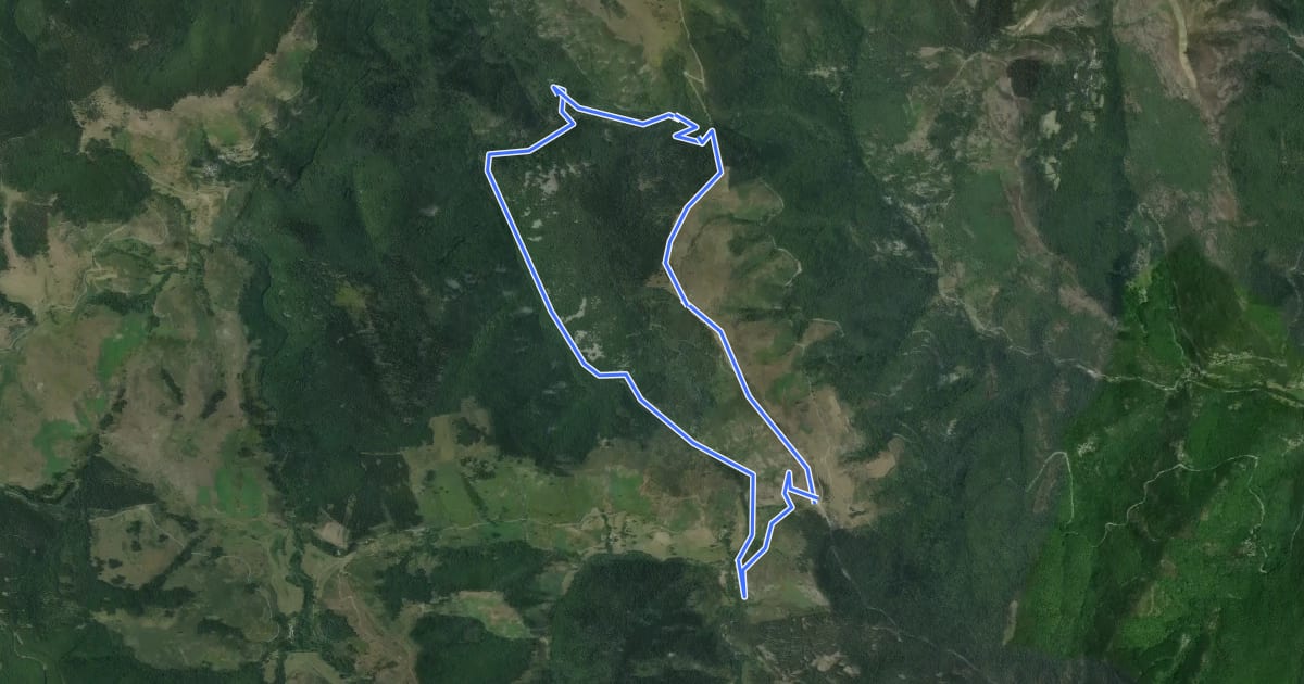 Маршрут Col de Salidès на спутниковом снимке