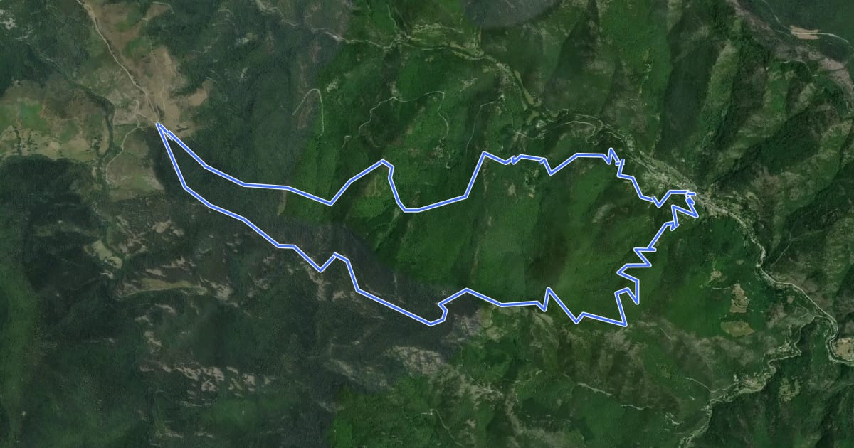 Маршрут Col de Salidès par Saint-André de Valborgne на спутниковом снимке