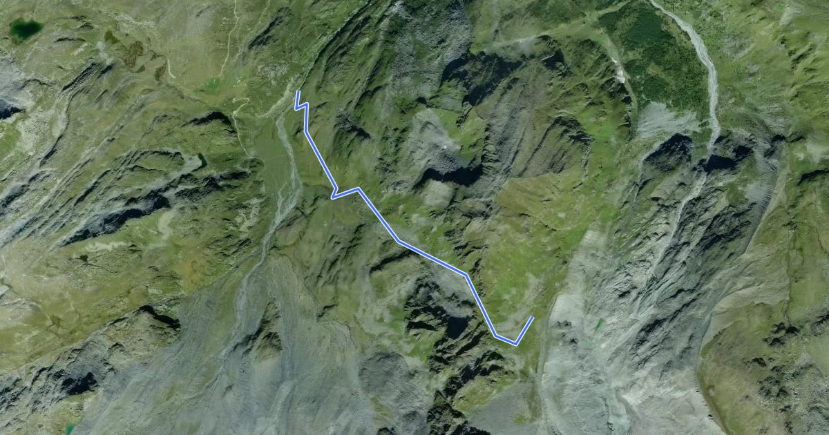 Маршрут Col des Avouillons - Sery на спутниковом снимке