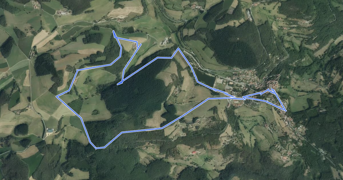 Маршрут Col des Brosses на спутниковом снимке