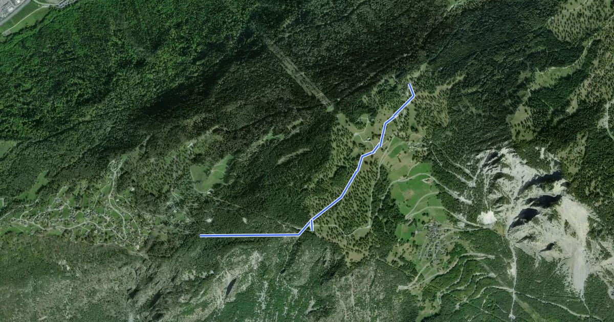 Маршрут Col des Planches > Chemin ? на спутниковом снимке