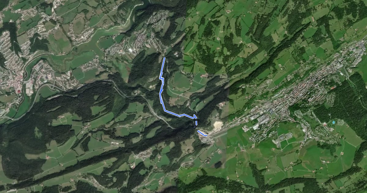 Маршрут Col des Roches - fixme на спутниковом снимке