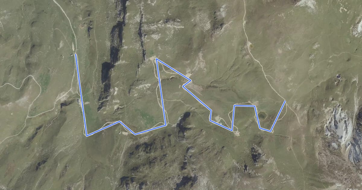 Маршрут Col des Saulces на спутниковом снимке