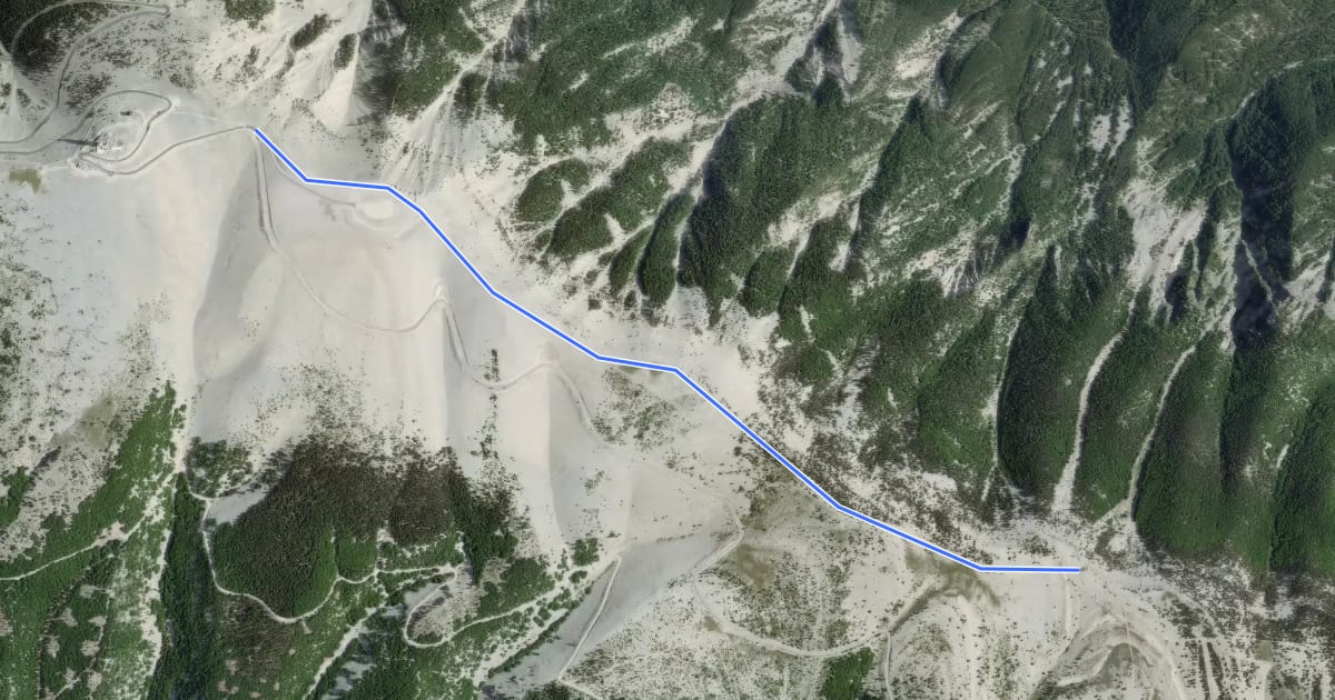 Маршрут Col des Tempêtes - Tête de la Grave на спутниковом снимке