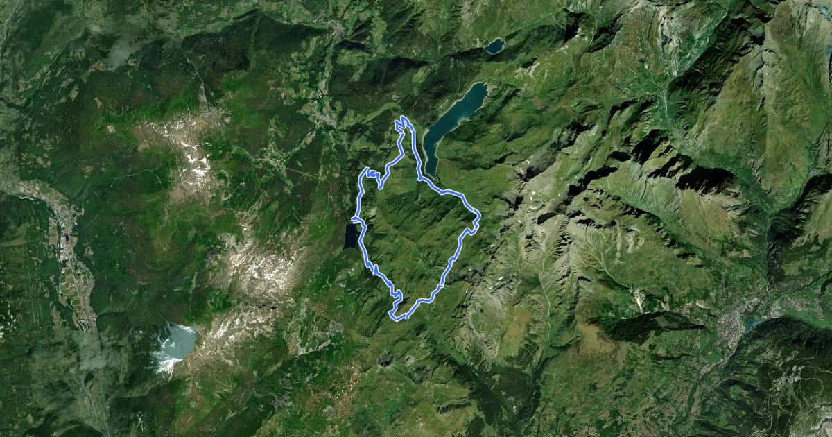 Маршрут Col du Coin на спутниковом снимке