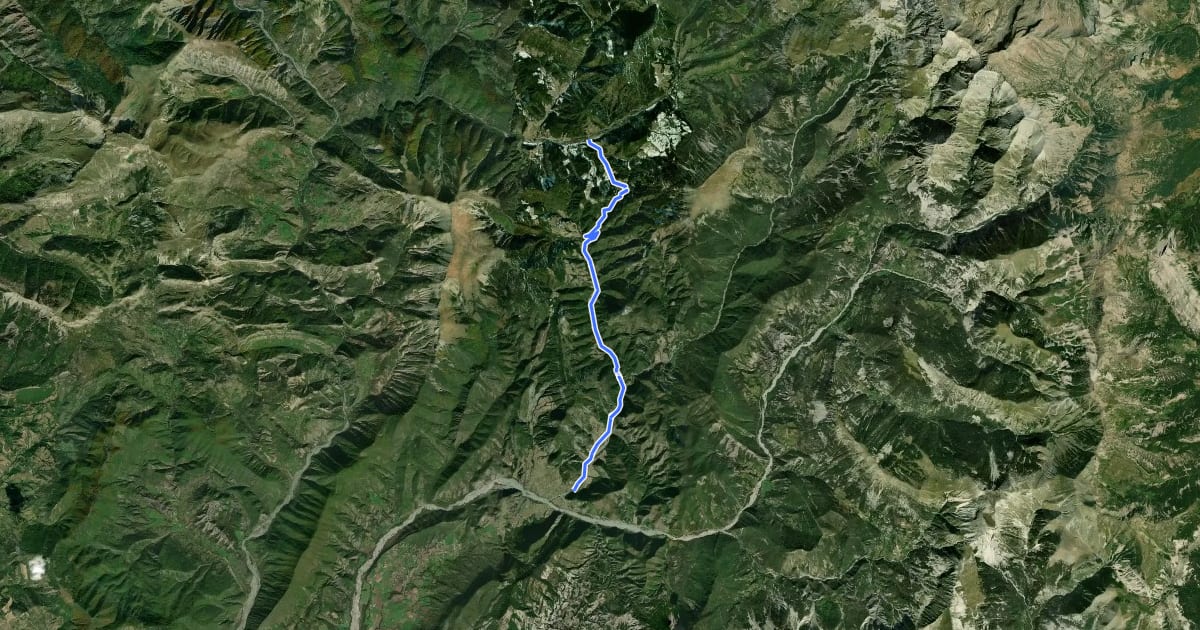 Маршрут Col du Labouret (1240 m) depuis La Javie на спутниковом снимке