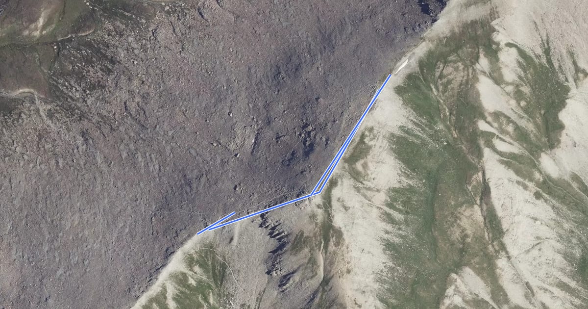 Маршрут Col du Malrif - Col du petit Malrif на спутниковом снимке