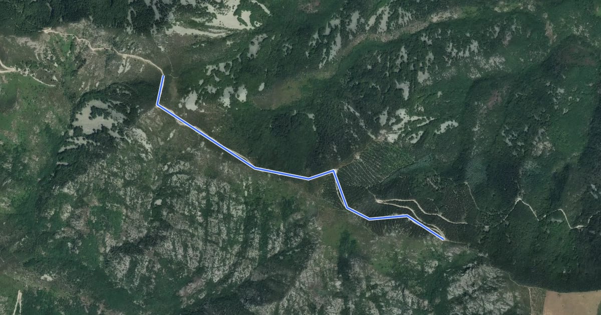 Маршрут Col du Merle - Col de Sucheyre на спутниковом снимке