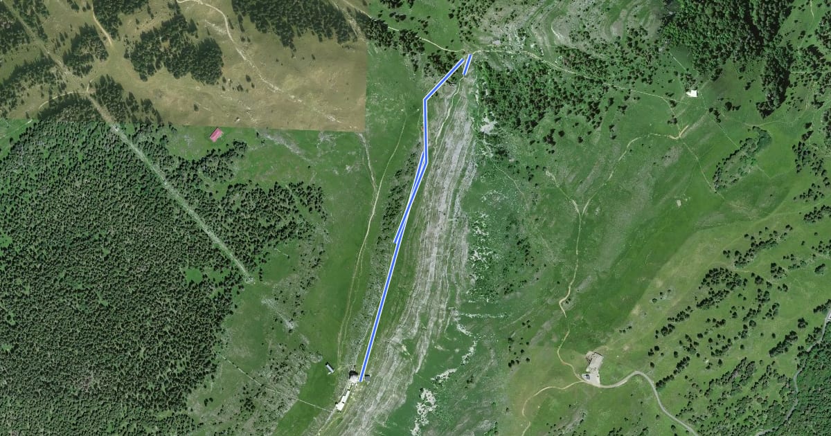 Маршрут Col du Porte-La Dôle на спутниковом снимке
