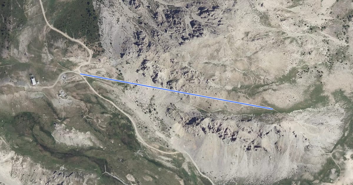Маршрут Col du Prorel - ? на спутниковом снимке