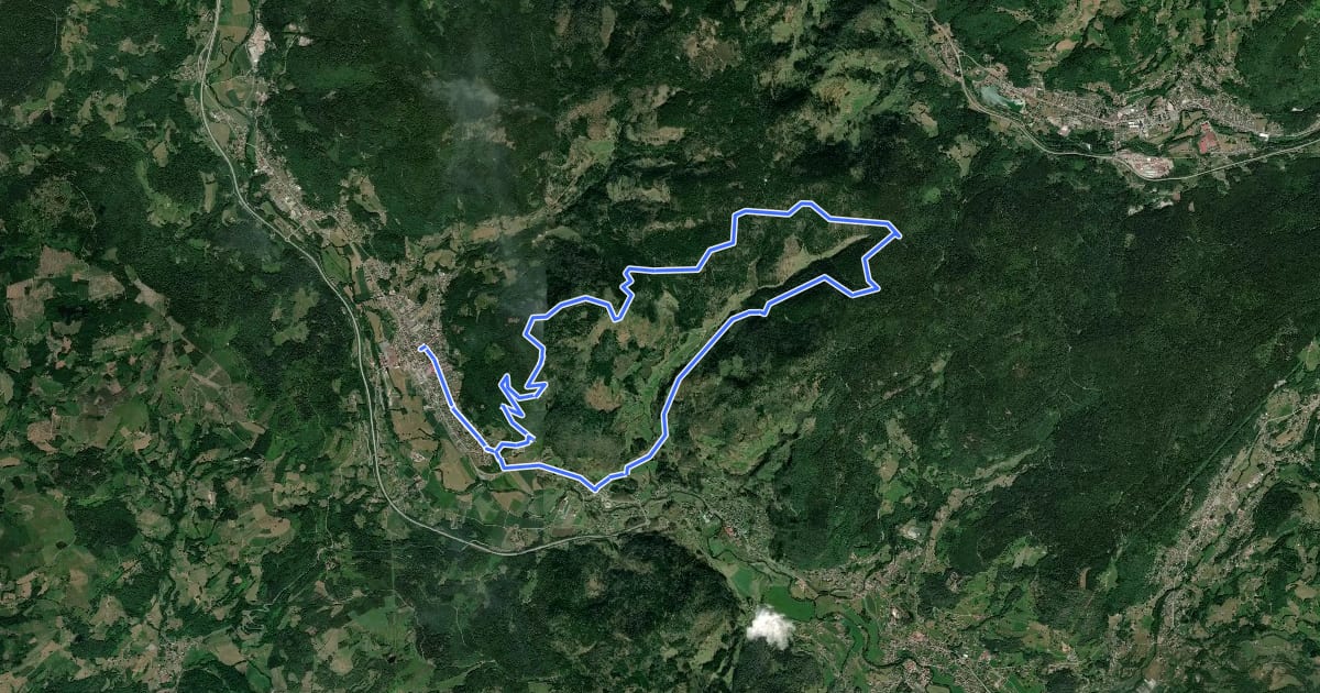 Маршрут Col du Rhamné на спутниковом снимке