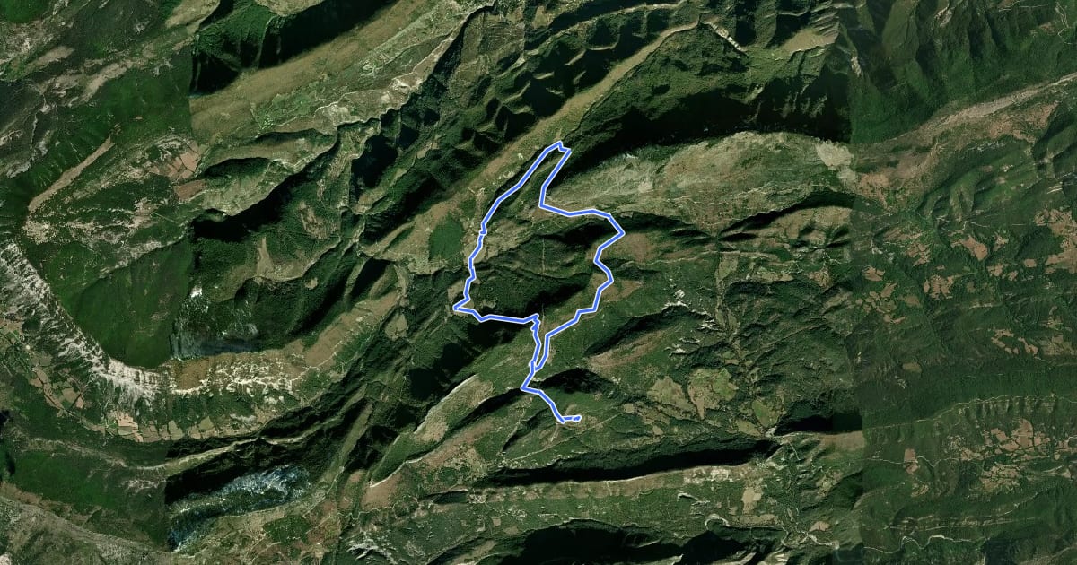 Маршрут Col du Trébuchet на спутниковом снимке