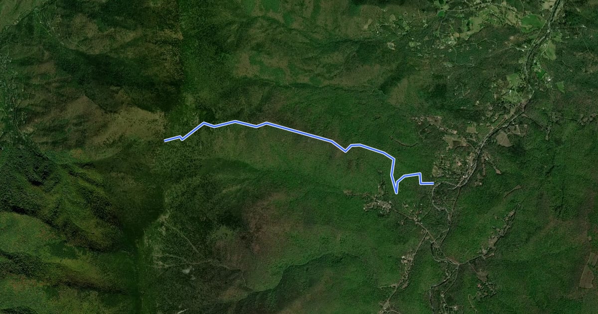 Маршрут Colbert Ridge Trail на спутниковом снимке