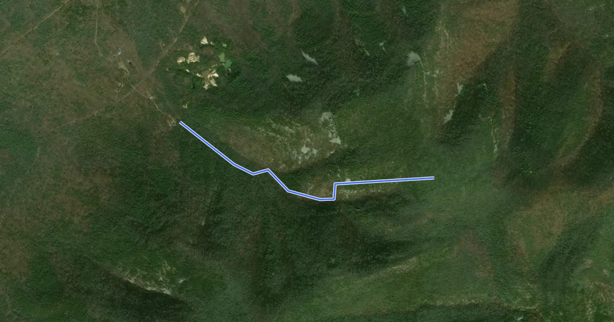 Маршрут Cold Springs Trail на спутниковом снимке