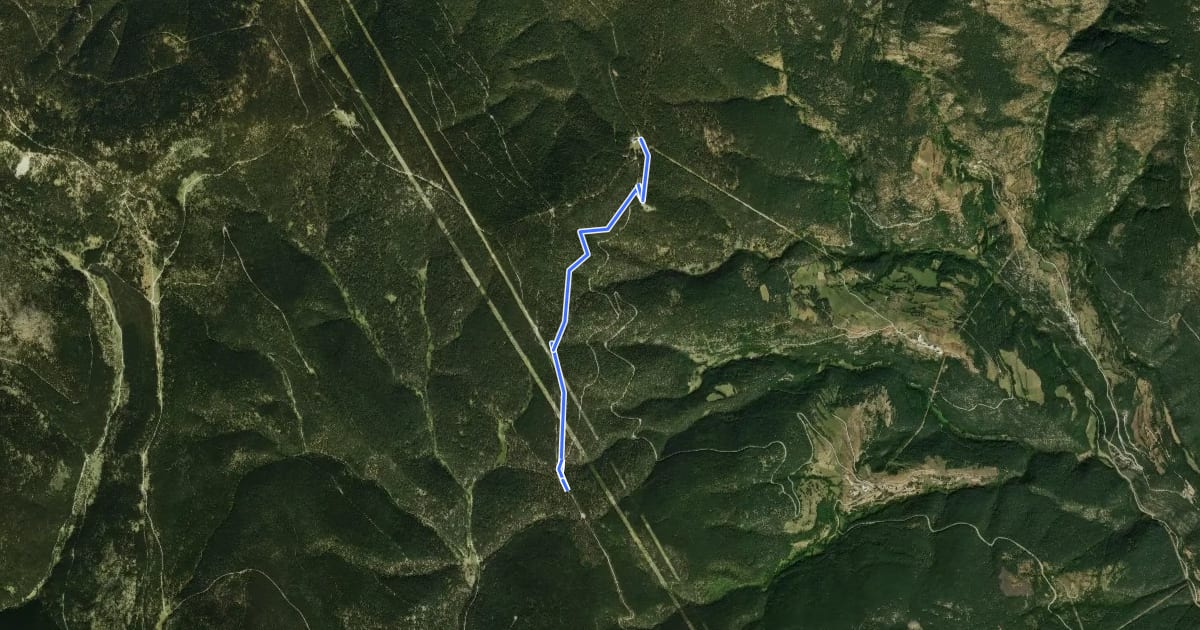 Маршрут Coll de Leix на спутниковом снимке