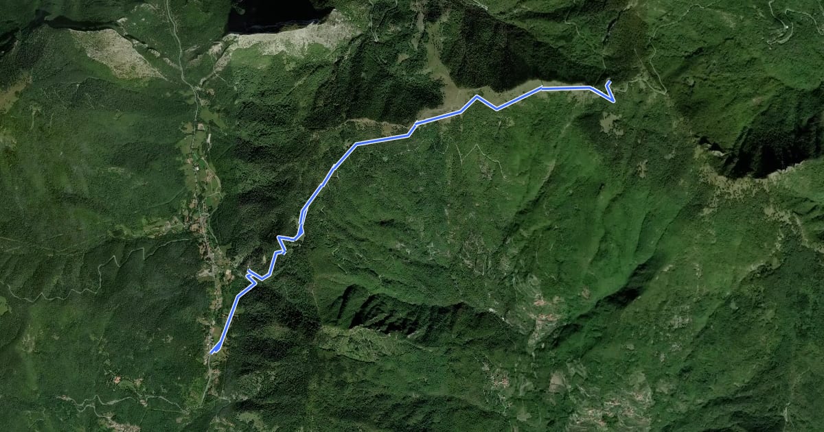 Маршрут Colle di Nava - Passo di Prale на спутниковом снимке