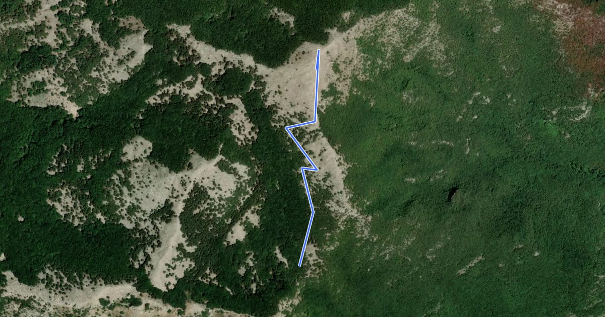 Маршрут Collegamento Cese di Oglio - Monte petrella на спутниковом снимке