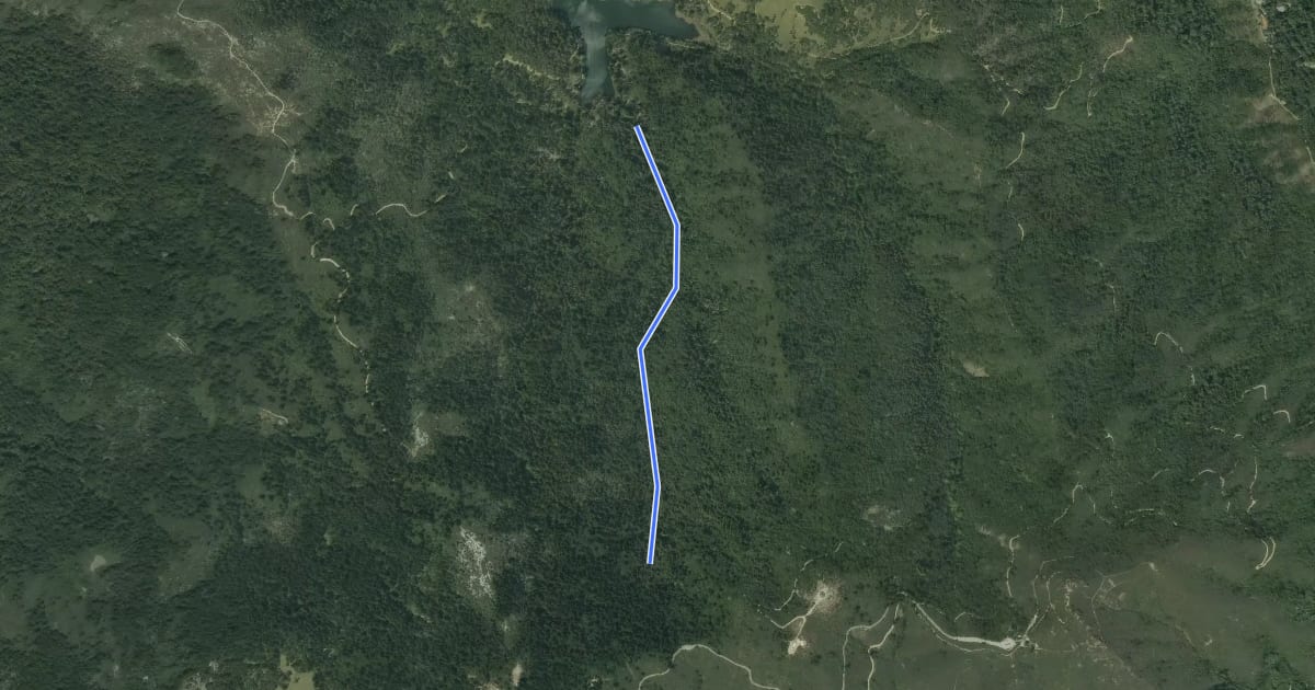 Маршрут Collier Trail на спутниковом снимке