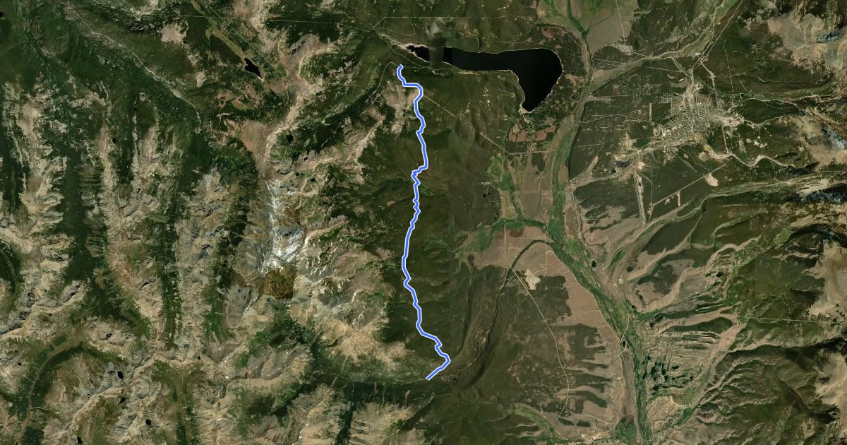 Маршрут Colorado Trail Seg. 10 Hagerman Pass Road to Halfmoon Creek на спутниковом снимке
