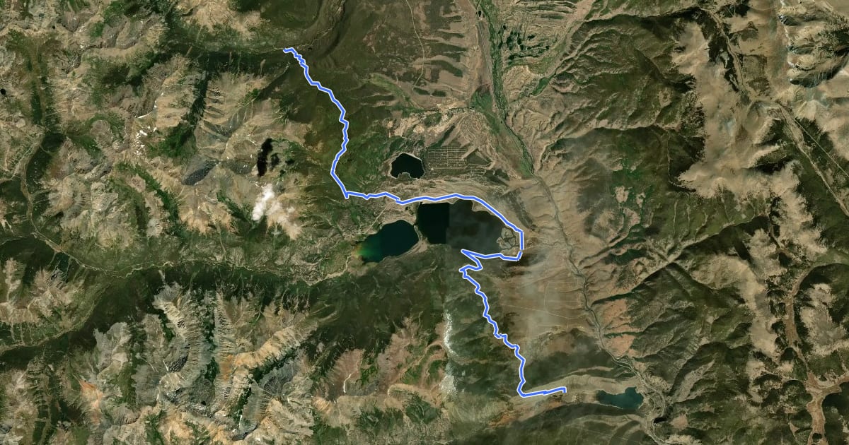 Маршрут Colorado Trail Seg. 11 Half Moon Creek to Clear Creek Road на спутниковом снимке