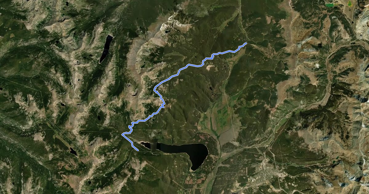 Маршрут Colorado Trail Seg. 9 Tennessee Pass to Hagerman Pass Road на спутниковом снимке