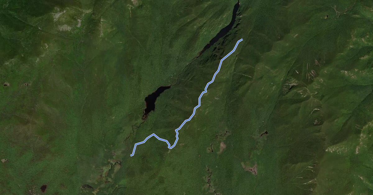 Маршрут Colvin Range Trail на спутниковом снимке