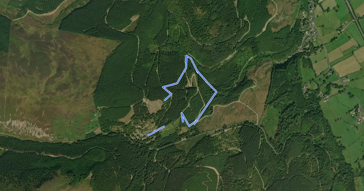 Маршрут Comb Beck Trail на спутниковом снимке