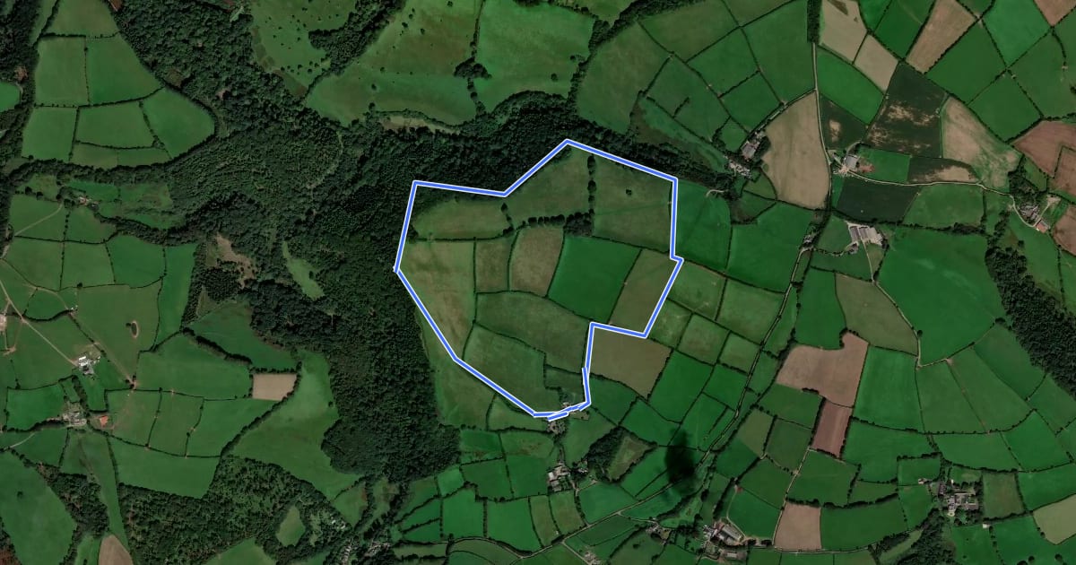 Маршрут Combeshead Bridleway, Arlington Court на спутниковом снимке