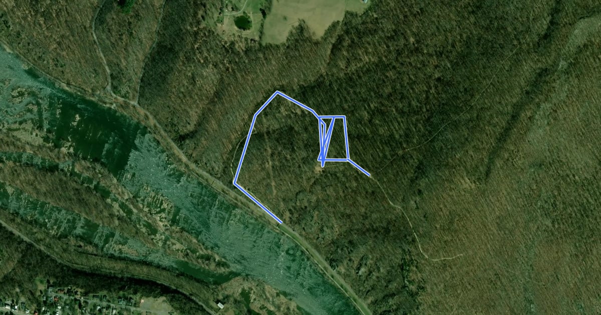 Маршрут Combined Trail на спутниковом снимке