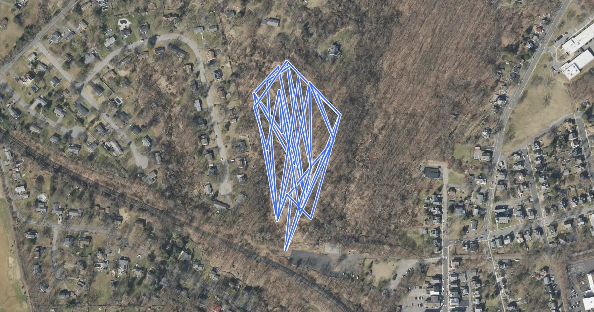 Маршрут Commons Trails на спутниковом снимке