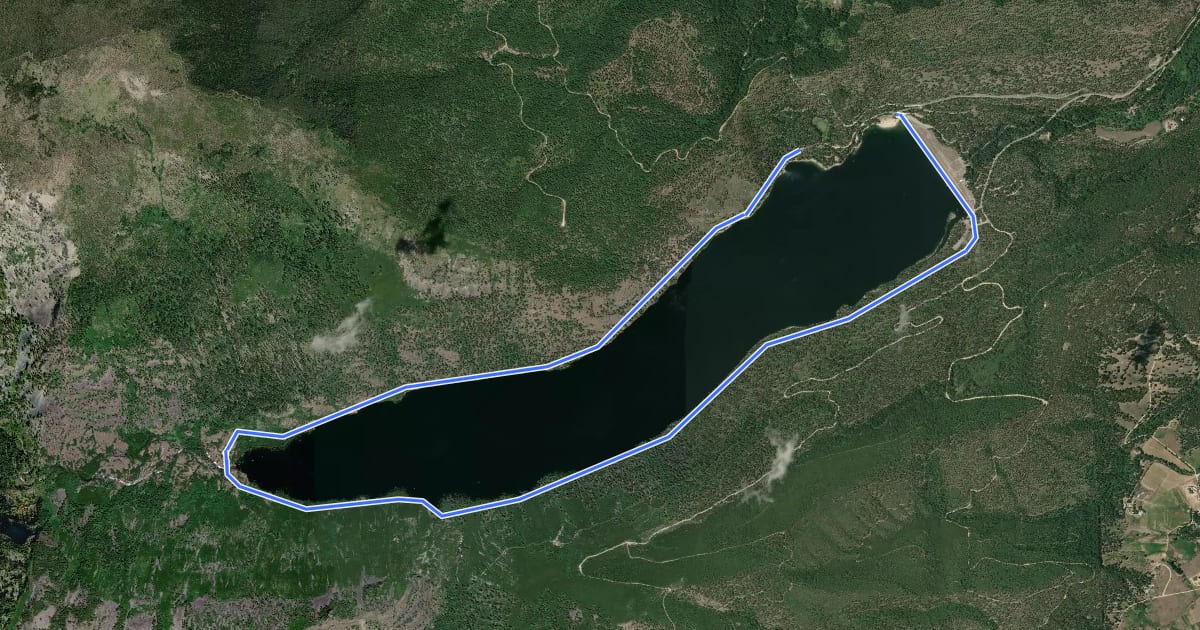 Маршрут Como Lake Loop National Recreation Trail на спутниковом снимке