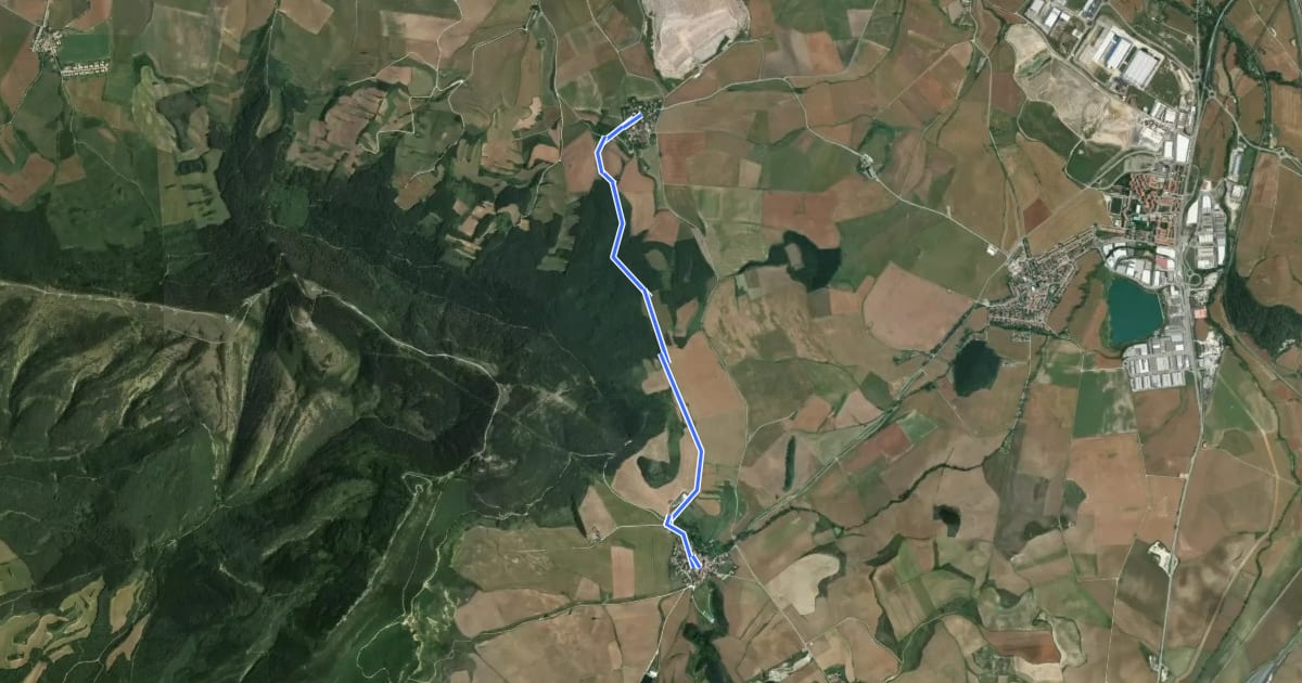Маршрут Conexión ciclable Arlegui-Subiza (Alternativa al trazado Eurovelo) на спутниковом снимке