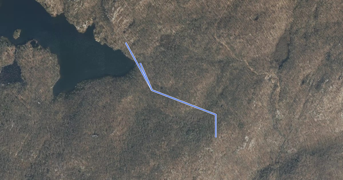 Маршрут Conklins Crossing Trail на спутниковом снимке
