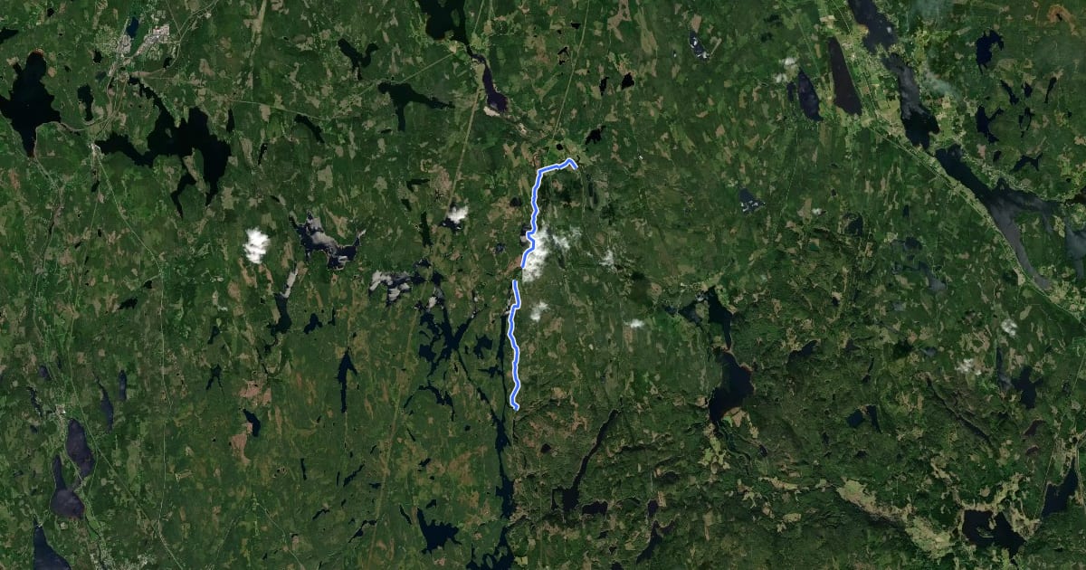 Маршрут Connector Sméleden - border Dalarnas län/Örebro län на спутниковом снимке