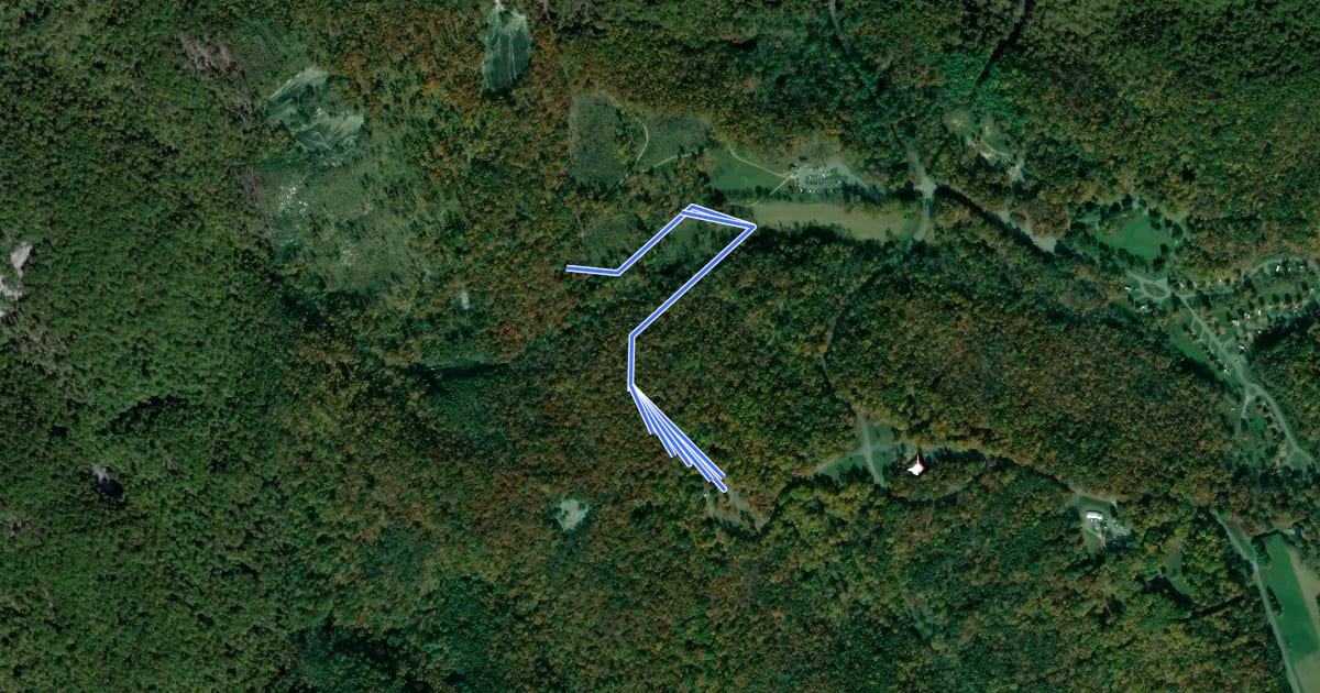 Маршрут Connector Trail на спутниковом снимке