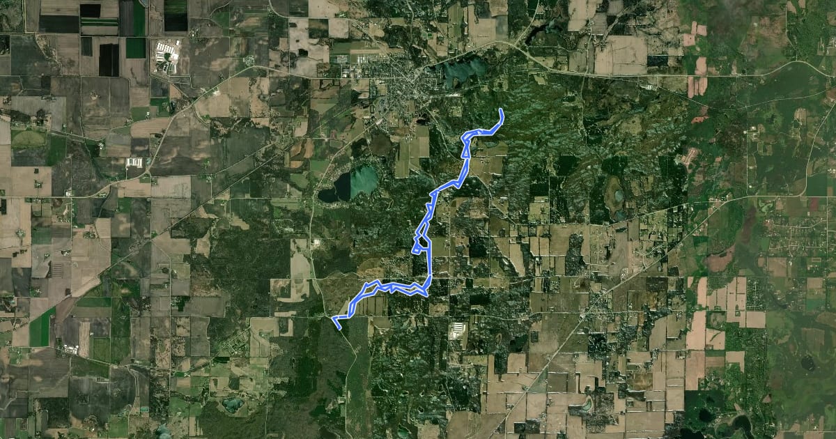 Маршрут Connector Trail на спутниковом снимке